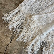 画像5: DOWN FRINGE DESIGN LACE CARDIGAN / Ladies M(L) (5)