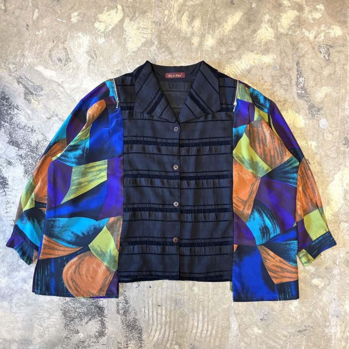 画像1: 【Wiz&Witch】"UNITED" SHOULDER ZIP L/S SHIRT / OS (1)