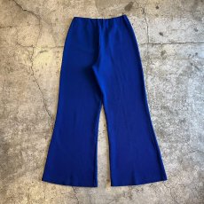 画像2: COBALT BLUE COLOR MESH WIDE DESIGN PANTS / W27~W36(11) (2)