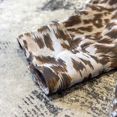画像7: ALL OVER LEOPARD PATTERN OPEN COLLAR SHEER L/S SHIRT / Mens L (7)