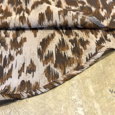 画像8: ALL OVER LEOPARD PATTERN OPEN COLLAR SHEER L/S SHIRT / Mens L (8)