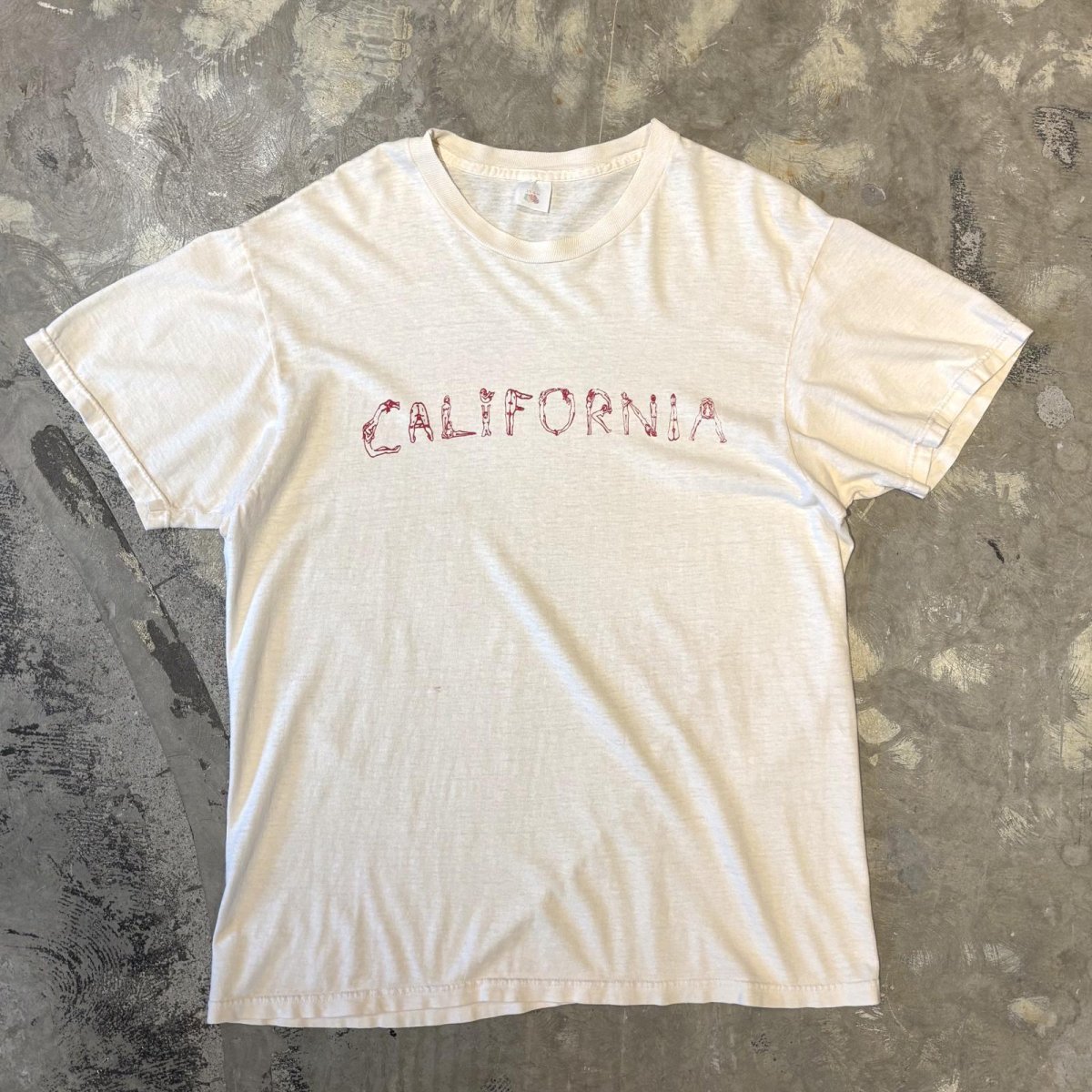画像1: "CALIFORNIA" FRONT ART PRINTED S/S TEE / Mens L (1)