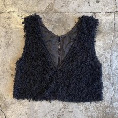 画像1: ALL OVER SHORT FRINGE 2 WAY DESIGN N/S TOPS / Ladies M (1)