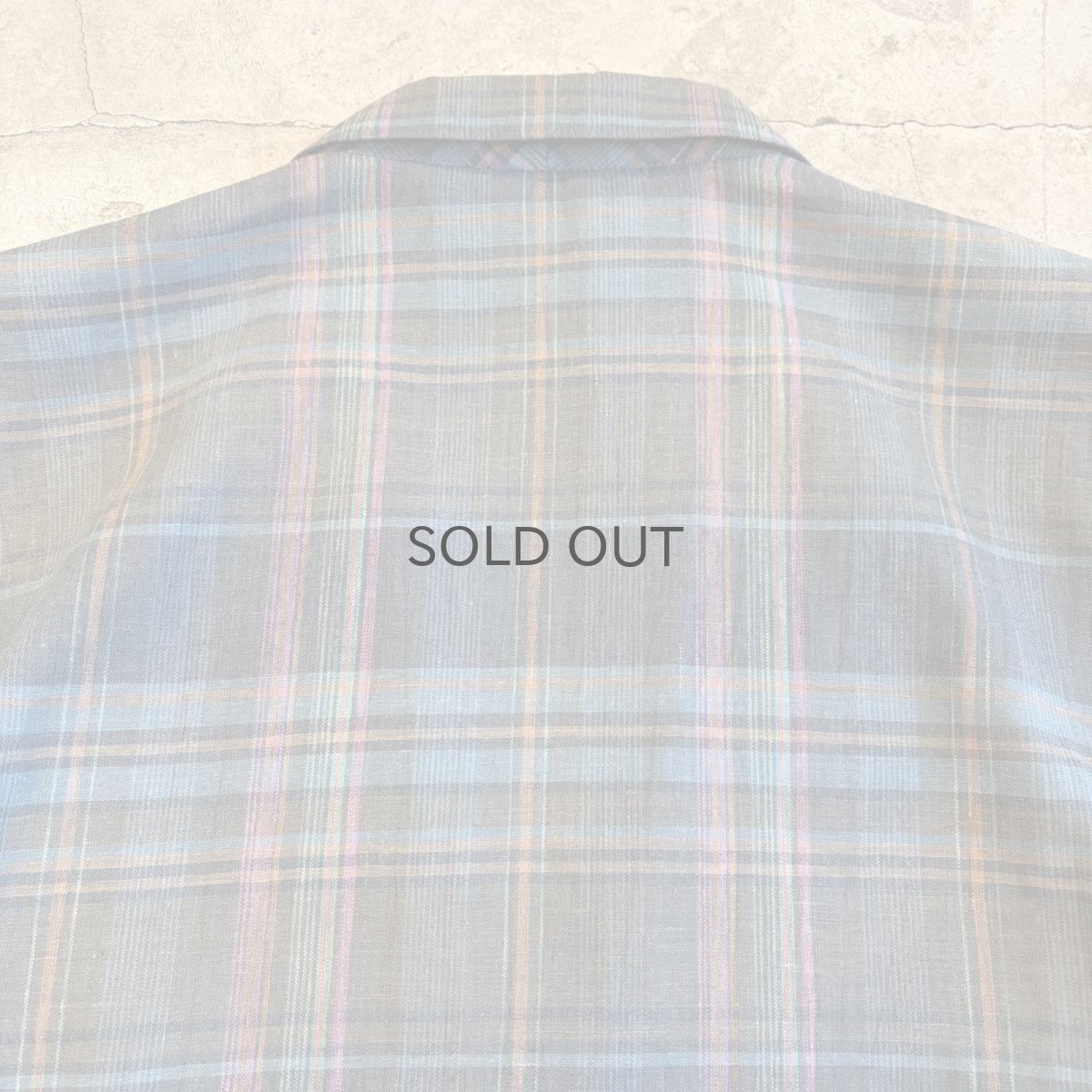 画像10: COLOR CHECK ALL OVER PATTERN LIGHT DESIGN JACKET / Ladies L (10)