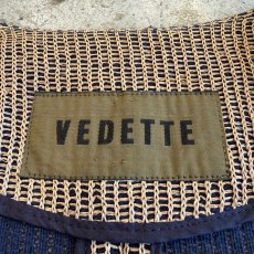 画像11: NO COLLAR DESIGN MESH TAILORED JACKET / Ladies L (11)