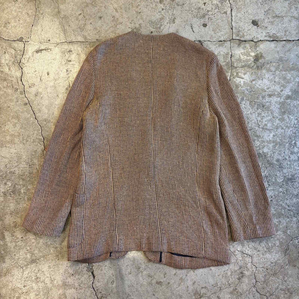 画像2: NO COLLAR DESIGN MESH TAILORED JACKET / Ladies L (2)