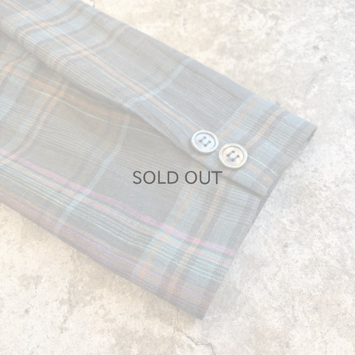 画像9: COLOR CHECK ALL OVER PATTERN LIGHT DESIGN JACKET / Ladies L (9)