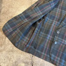 画像8: COLOR CHECK ALL OVER PATTERN LIGHT DESIGN JACKET / Ladies L (8)