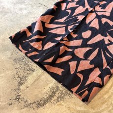 画像8: ALL OVER ARTISTIC PATTERN WIDE SILHOUETTE PANTS / FREE (8)