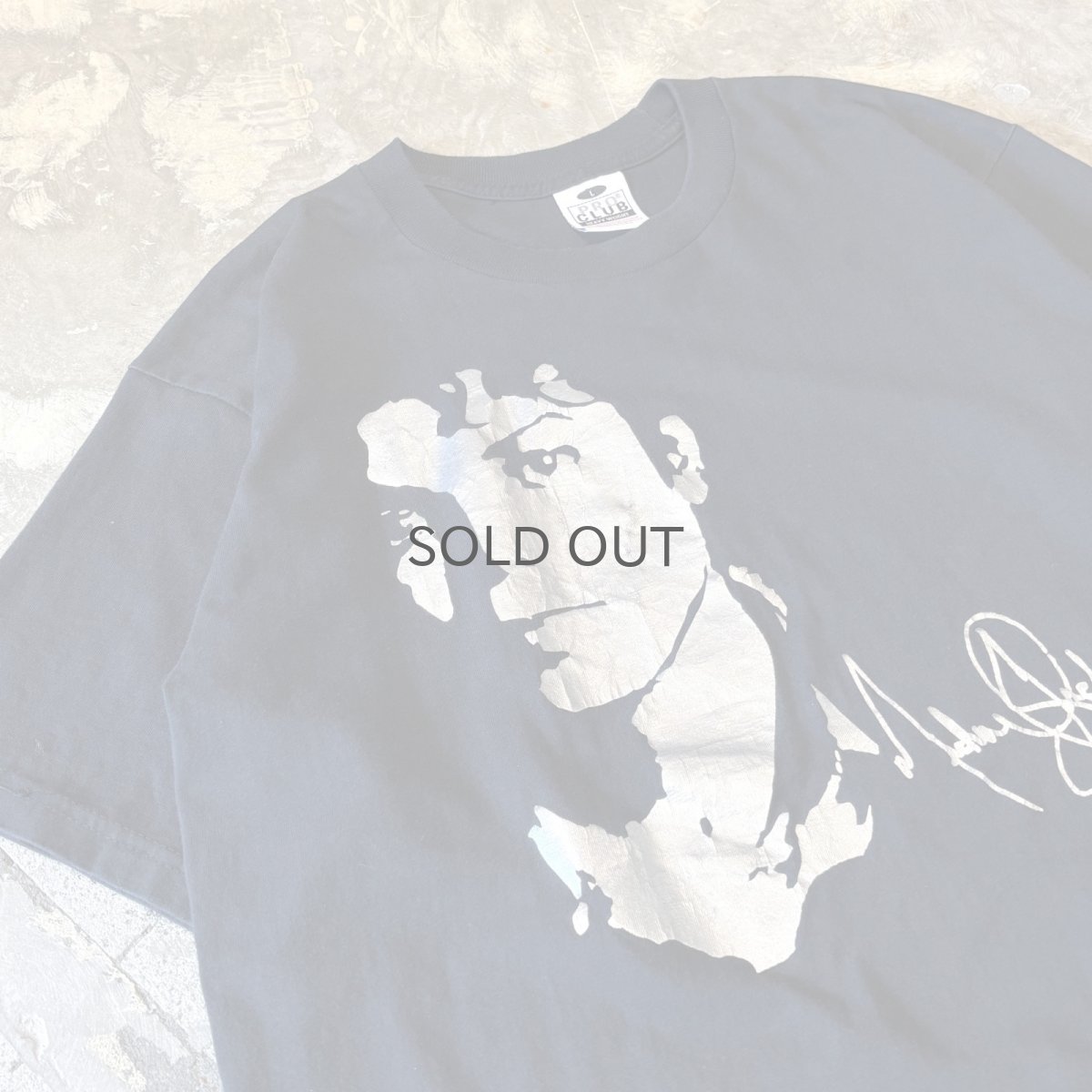 画像3: "MICHAEL JACKSON" FRONT SILVER PRINTED S/S TEE / Mens L / MADE IN USA (3)