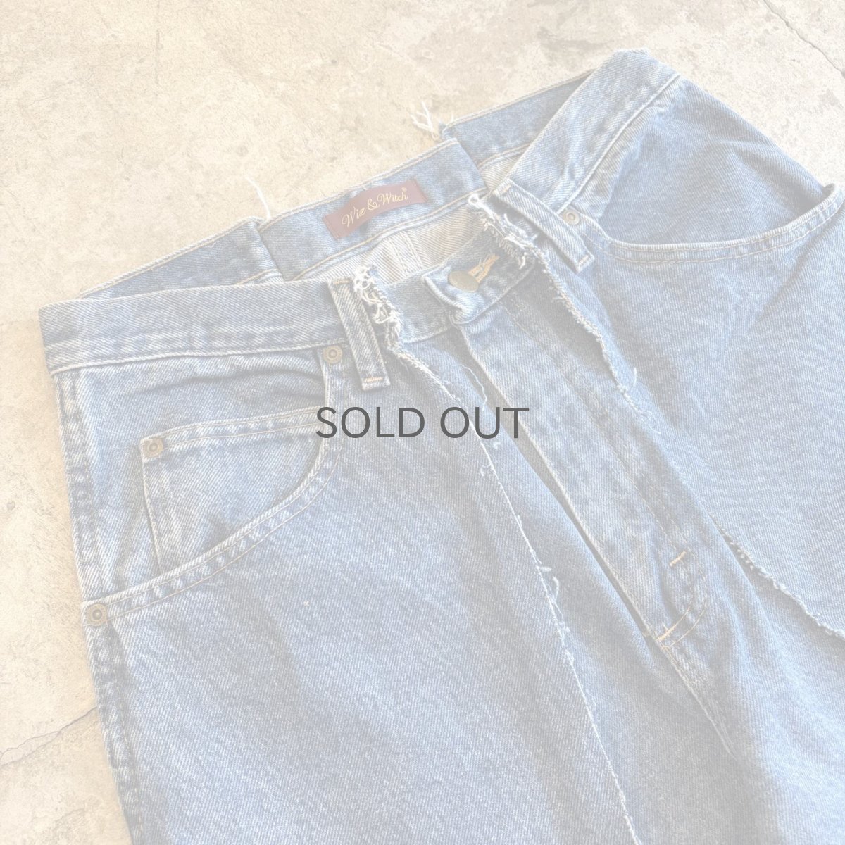 画像3: 【Wiz&Witch】"UNITED" TWINS WIDE DENIM PANTS / W29 (3)