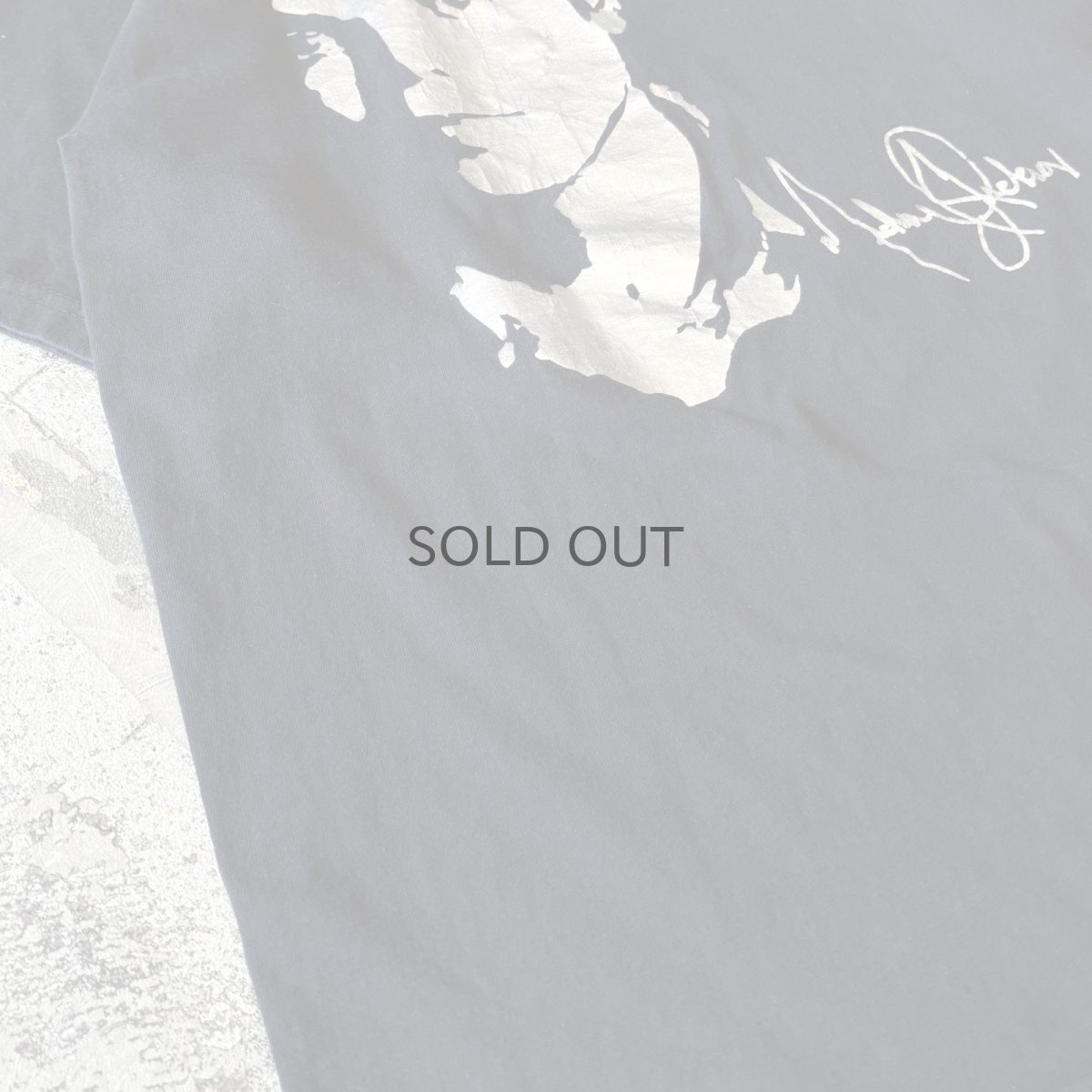 画像5: "MICHAEL JACKSON" FRONT SILVER PRINTED S/S TEE / Mens L / MADE IN USA (5)