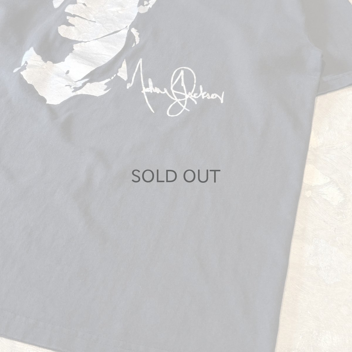 画像6: "MICHAEL JACKSON" FRONT SILVER PRINTED S/S TEE / Mens L / MADE IN USA (6)