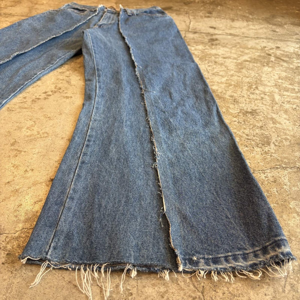 画像4: 【Wiz&Witch】"UNITED" TWINS WIDE DENIM PANTS / W29 (4)