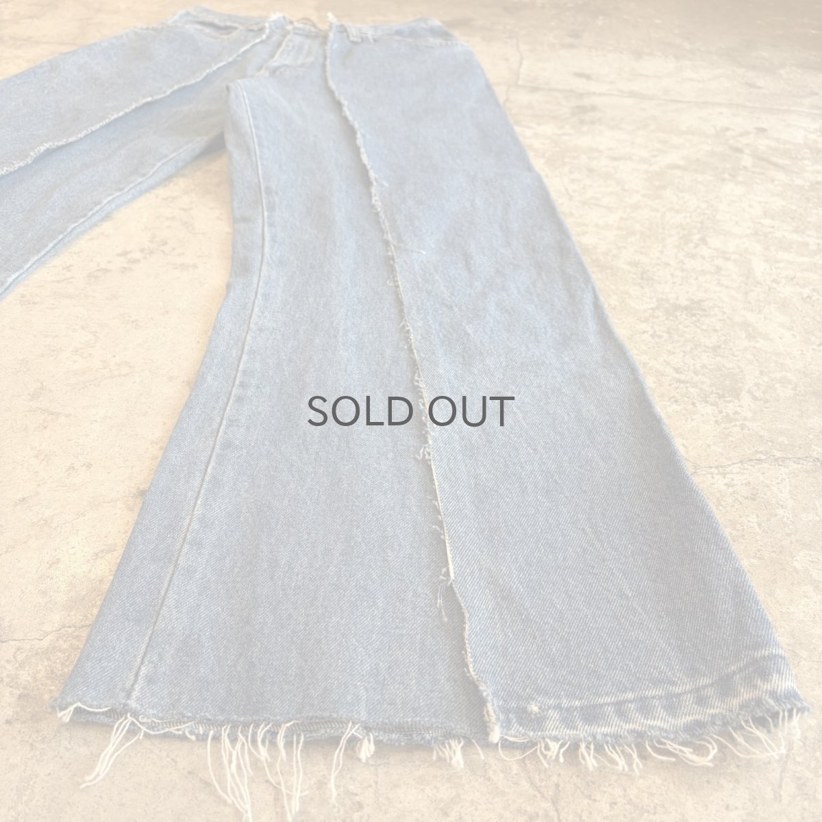 画像4: 【Wiz&Witch】"UNITED" TWINS WIDE DENIM PANTS / W29 (4)