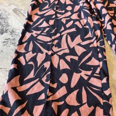 画像7: ALL OVER ARTISTIC PATTERN WIDE SILHOUETTE PANTS / FREE (7)