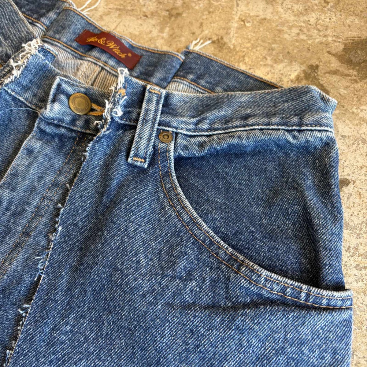 画像6: 【Wiz&Witch】"UNITED" TWINS WIDE DENIM PANTS / W29 (6)