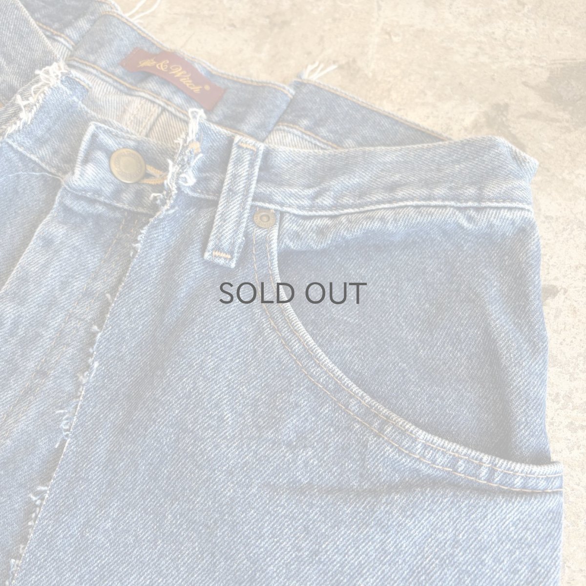 画像6: 【Wiz&Witch】"UNITED" TWINS WIDE DENIM PANTS / W29 (6)