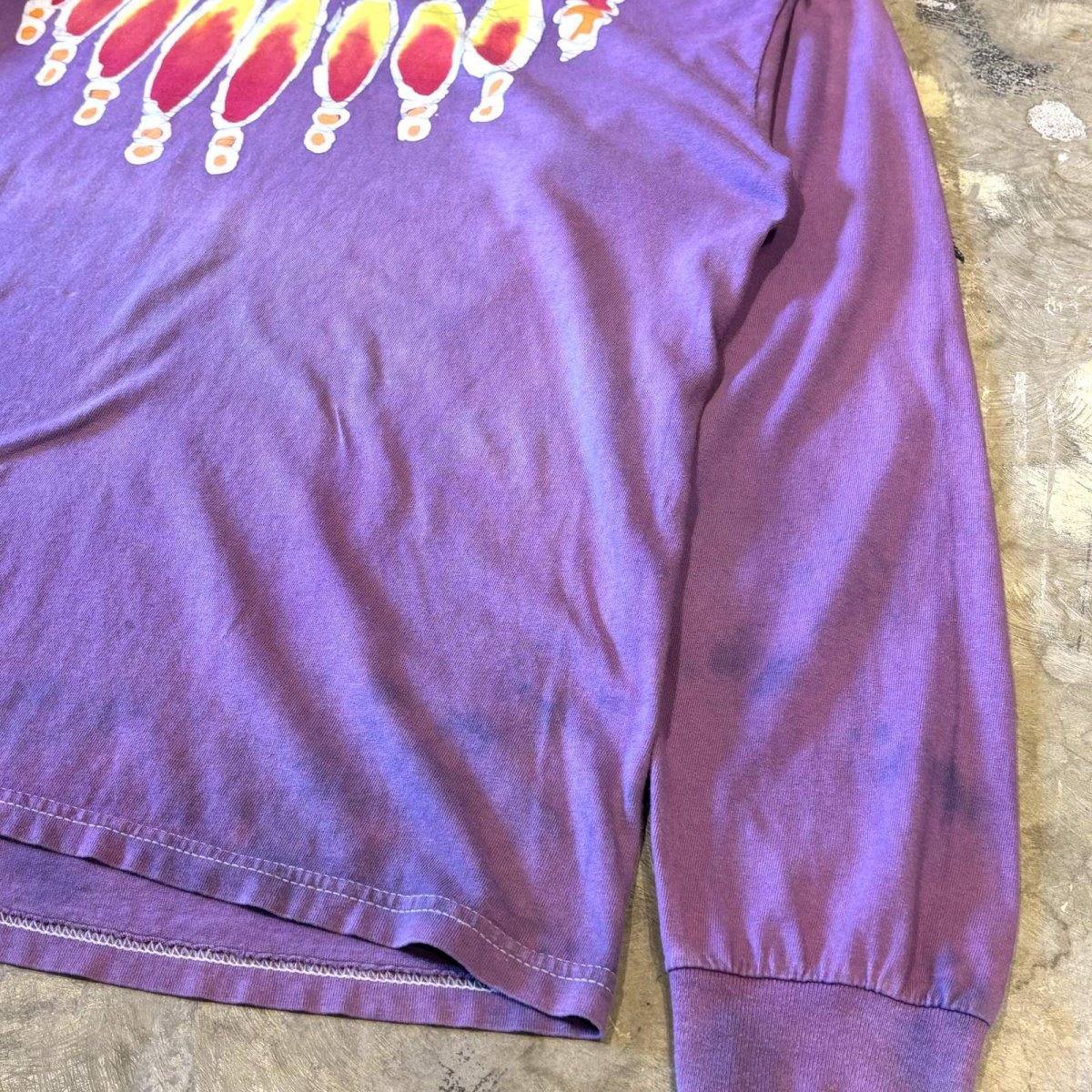 画像6: NATVE GRAPHIC HANDMADE L/S TEE / Mens XXL / MADE IN USA (6)