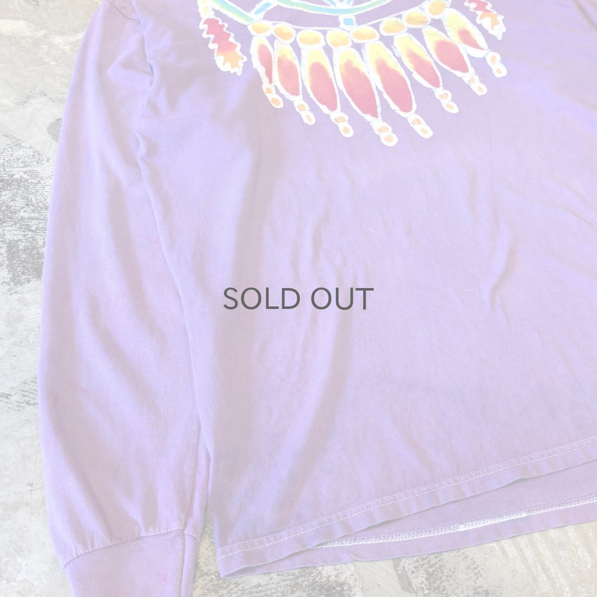 画像5: NATVE GRAPHIC HANDMADE L/S TEE / Mens XXL / MADE IN USA (5)