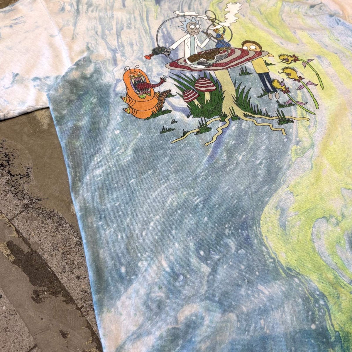 画像5: "RICK&MORTY" PRINTED DYED PATTERN S/S TEE / Mens L (5)