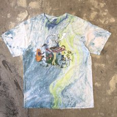 画像1: "RICK&MORTY" PRINTED DYED PATTERN S/S TEE / Mens L (1)