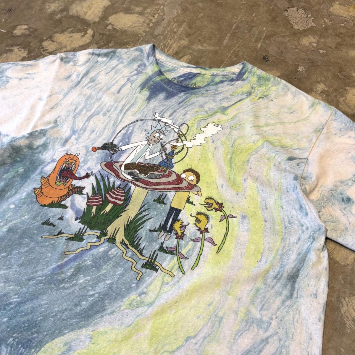画像4: "RICK&MORTY" PRINTED DYED PATTERN S/S TEE / Mens L (4)