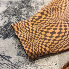 画像7: ALL OVER ARTISTIC CHECK PATTERN SILK L/S SHIRT / Mens L (7)
