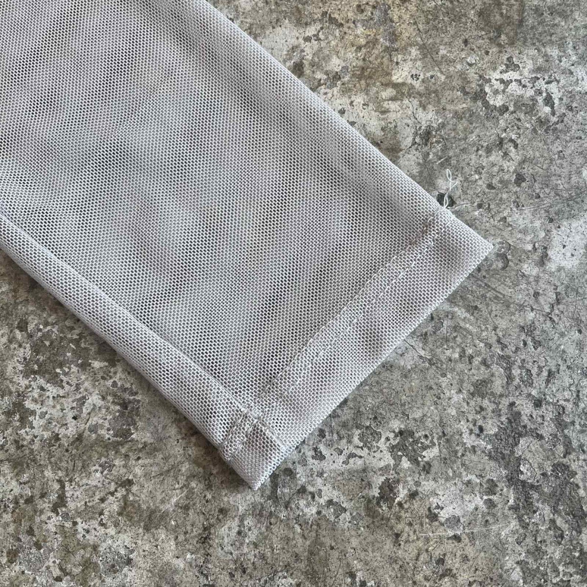 画像6: GREY COLOR MESH DESIGN L/S HEM BODY SUIT TOPS / Ladies M(L) (6)