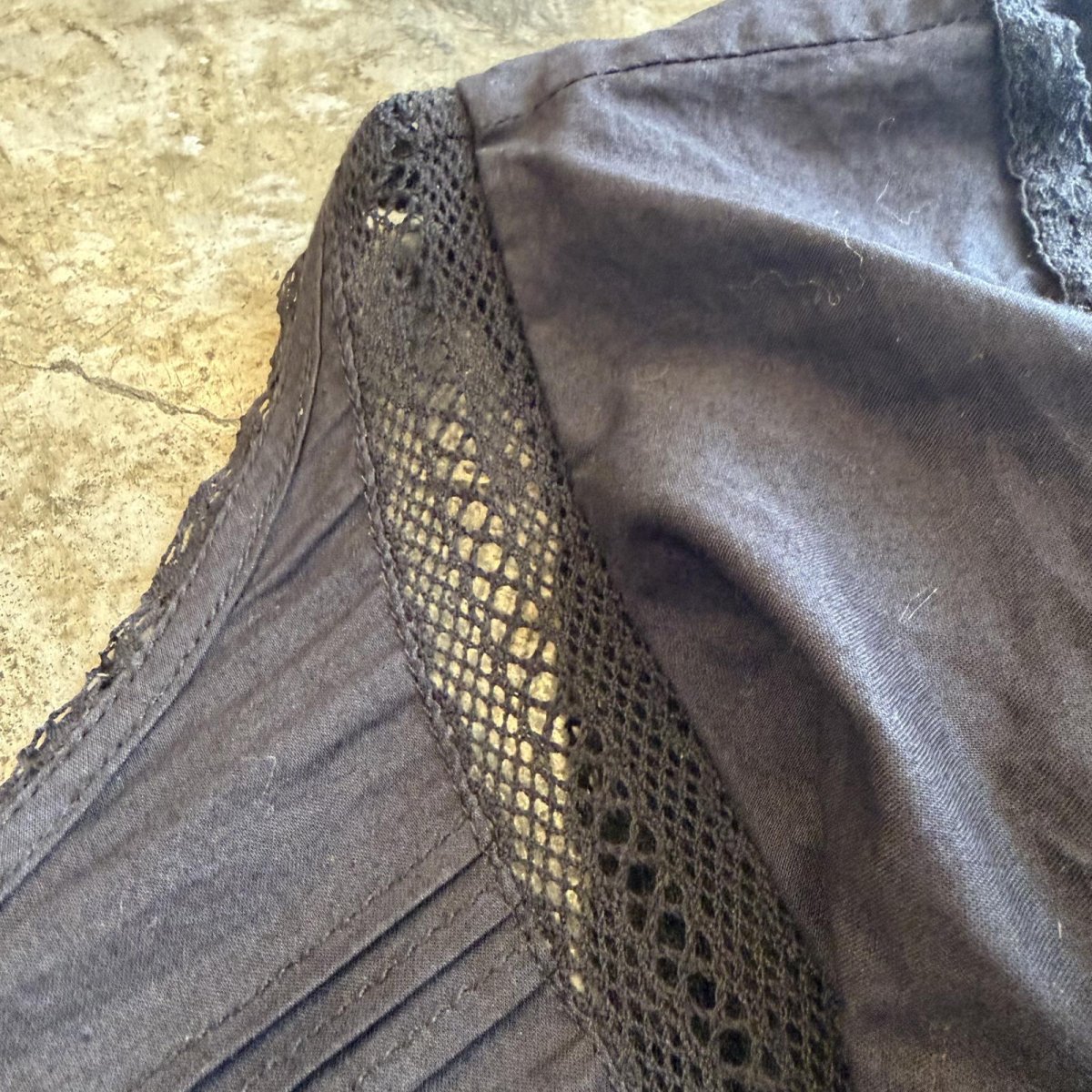 画像9: FRONT BUTTON DESIGN FRILL S/S BLOUSE / Ladies S (9)