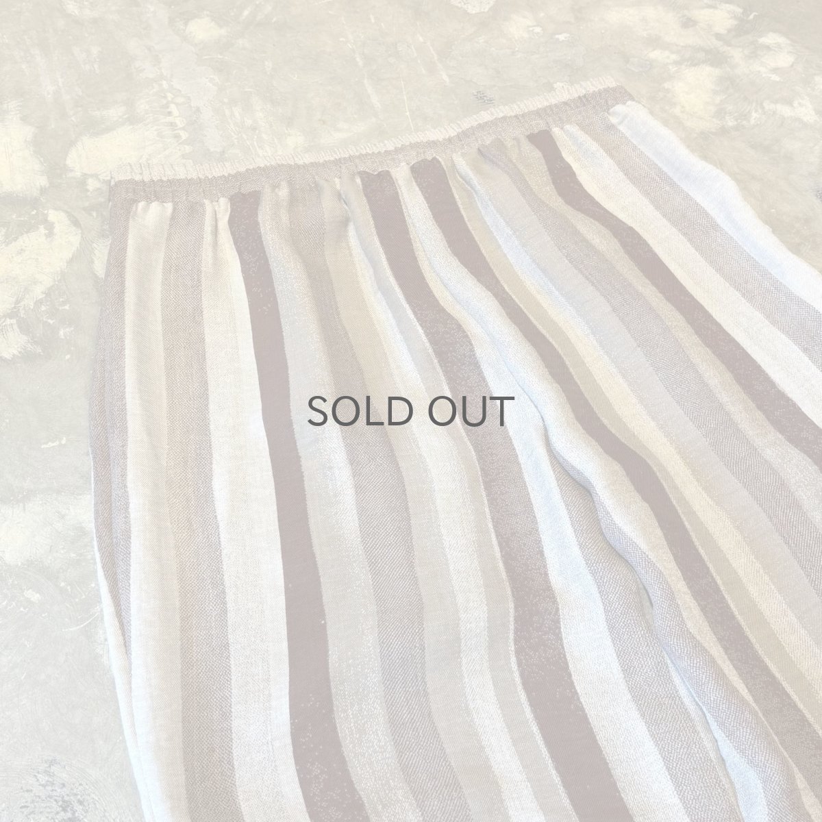 画像9: MULTI STRIPE PATTERN BELT DESIGN WIDE PANTS / W33~W38 (9)