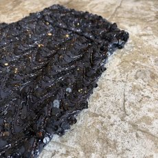 画像6: ALL OVER BLACK COLOR SEQUINS DESIGN N/S TOPS / Ladies M (6)