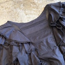 画像10: FRONT BUTTON DESIGN FRILL S/S BLOUSE / Ladies S (10)