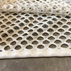 画像8: BUTTON STYLE WHITE MESH L/S TOPS / Mens L (8)