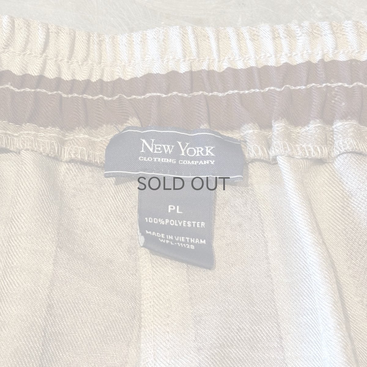 画像11: MULTI STRIPE PATTERN BELT DESIGN WIDE PANTS / W33~W38 (11)