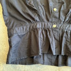 画像6: FRONT BUTTON DESIGN FRILL S/S BLOUSE / Ladies S (6)