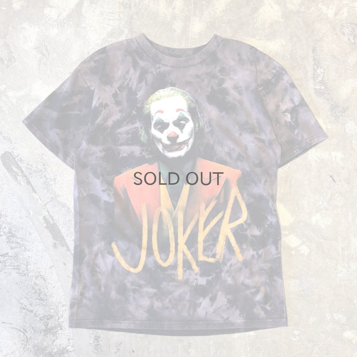 画像1: "JOKER" FRONT PRINTED TIE DYE PATTERN S/S TEE / Mens L (1)