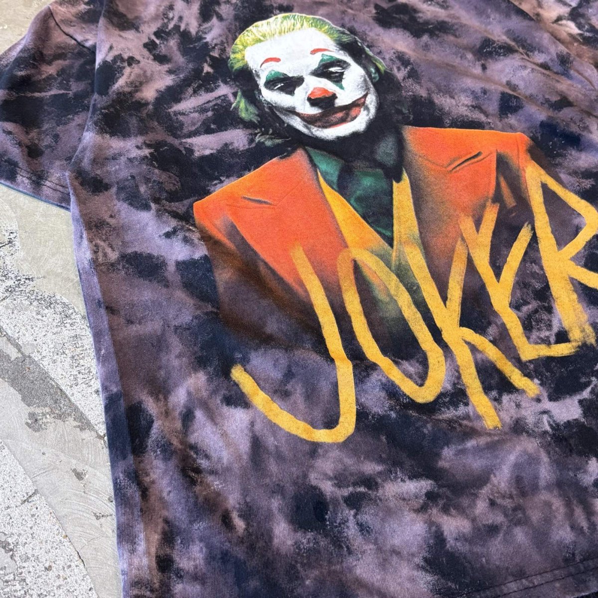 画像5: "JOKER" FRONT PRINTED TIE DYE PATTERN S/S TEE / Mens L (5)