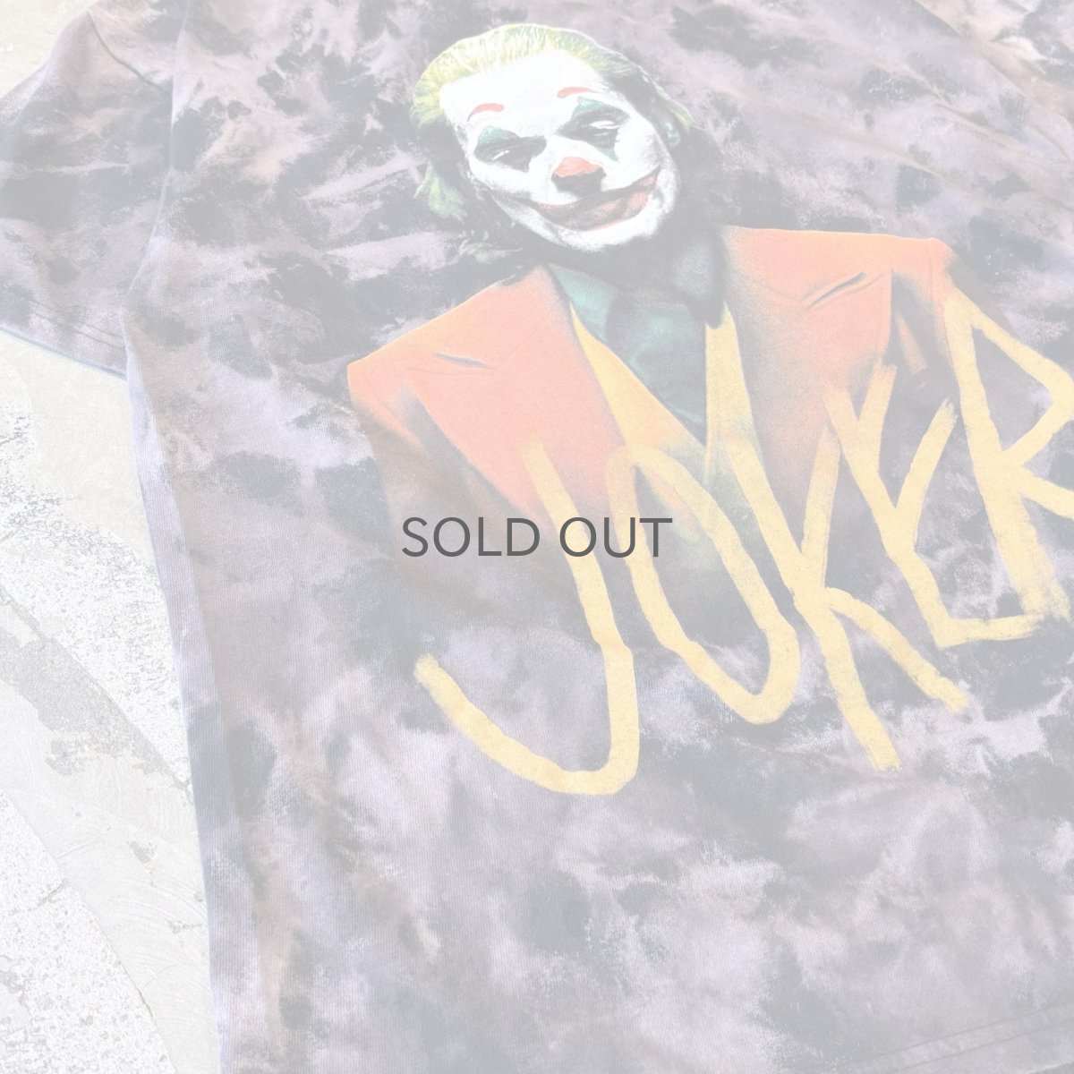 画像5: "JOKER" FRONT PRINTED TIE DYE PATTERN S/S TEE / Mens L (5)