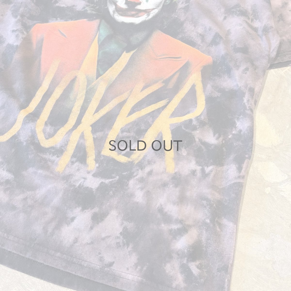 画像6: "JOKER" FRONT PRINTED TIE DYE PATTERN S/S TEE / Mens L (6)