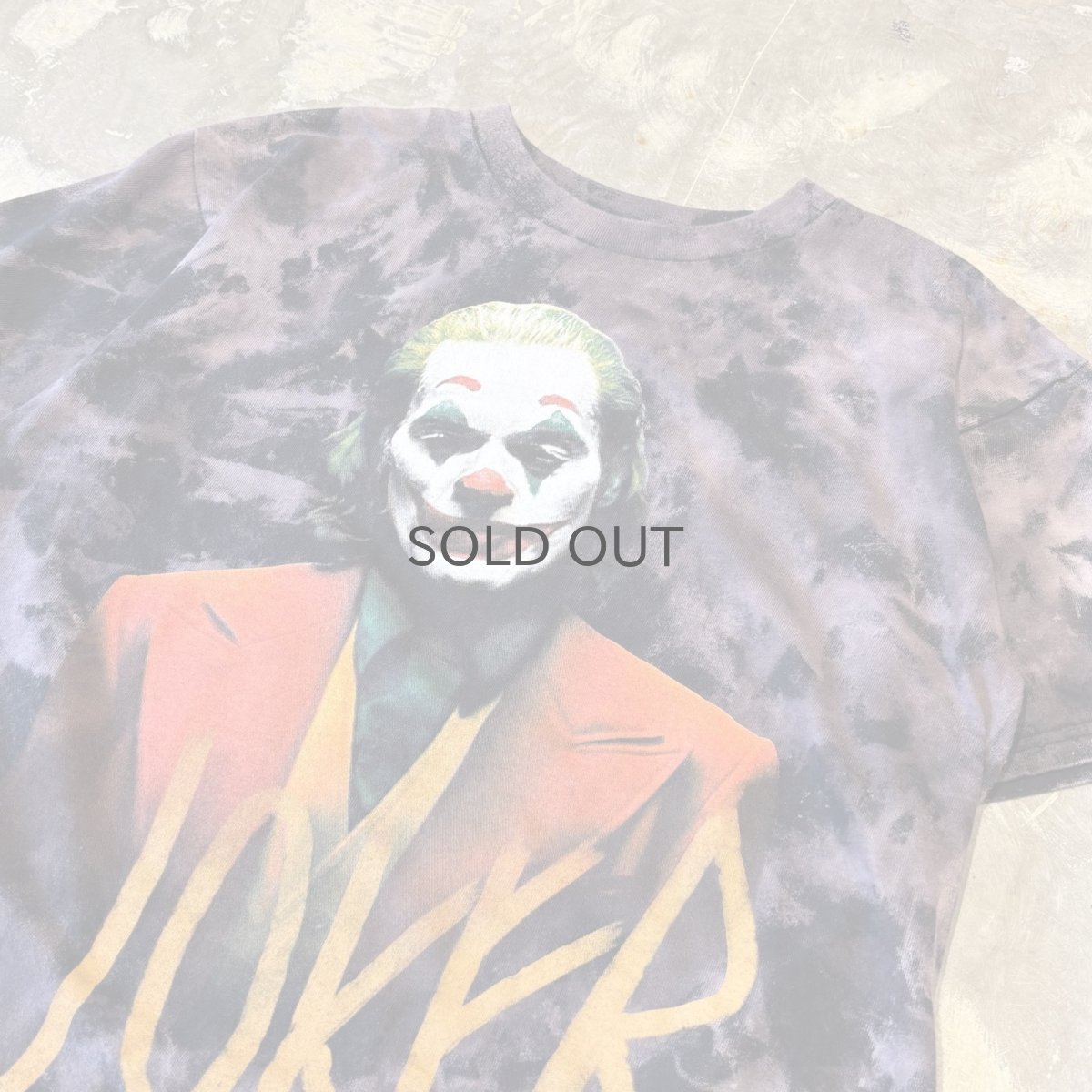 画像4: "JOKER" FRONT PRINTED TIE DYE PATTERN S/S TEE / Mens L (4)