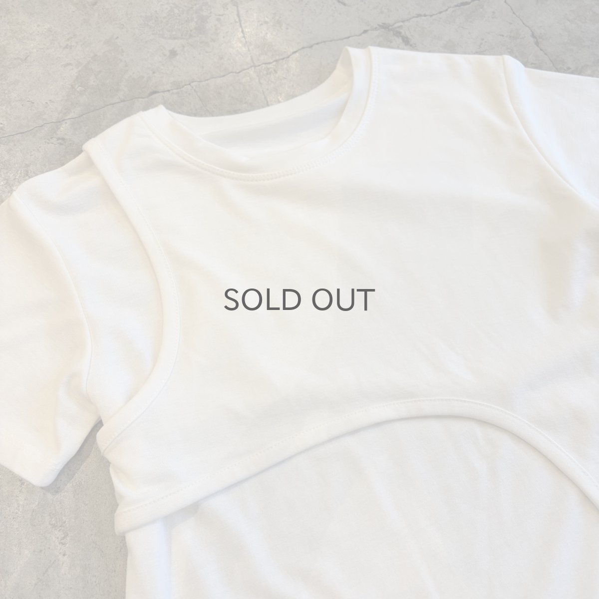 画像3: LAYERED DESIGN COTTON S/S TEE / Ladies S~M (3)