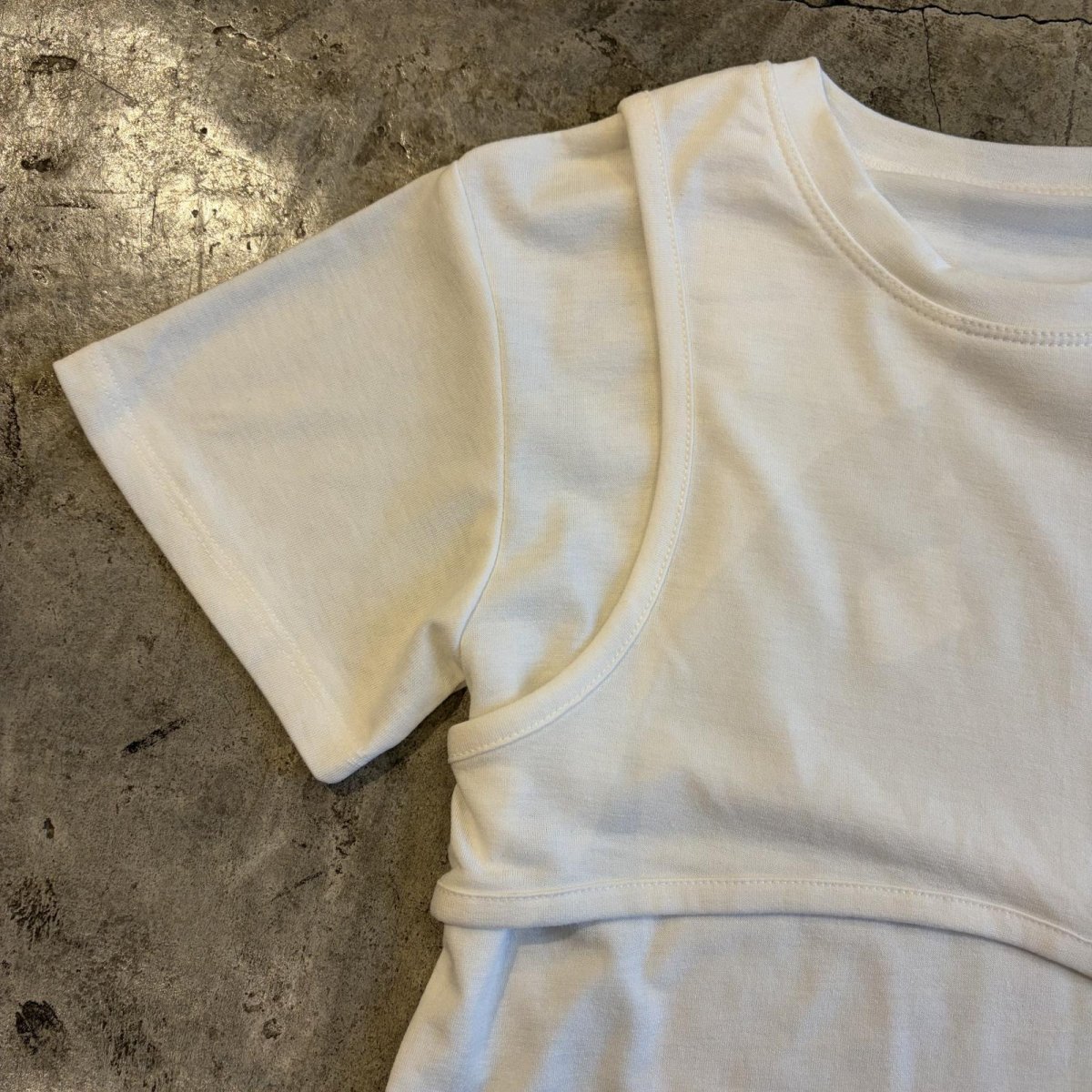 画像7: LAYERED DESIGN COTTON S/S TEE / Ladies S~M (7)