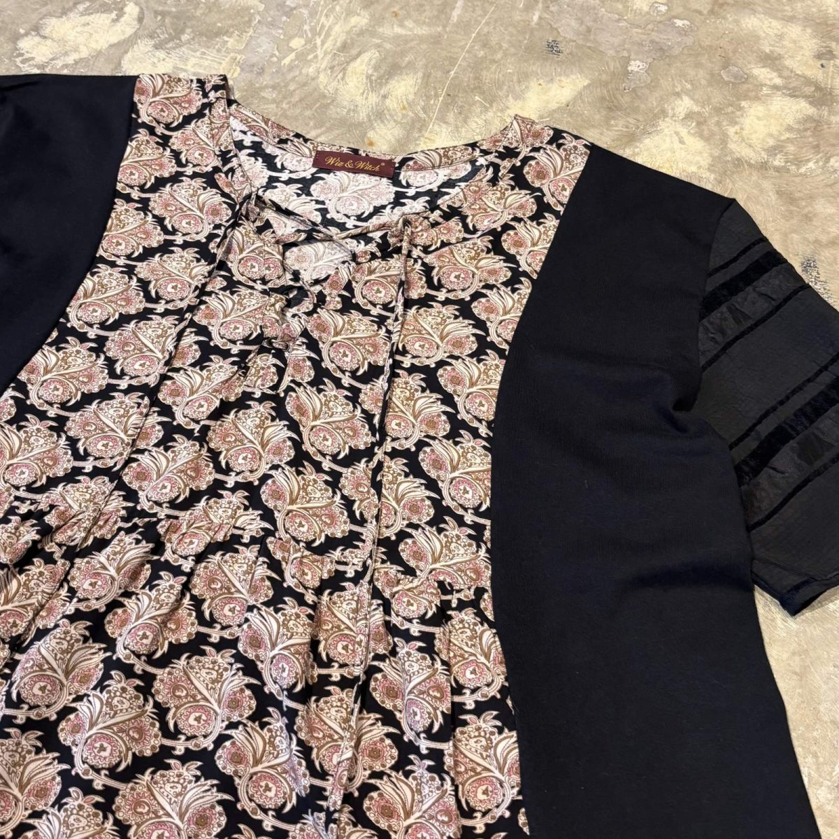 画像4: 【Wiz&Witch】"UNITED" MIX FABRIC LACE UP TOPS / OS (4)
