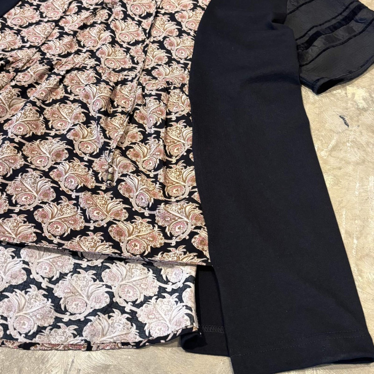 画像6: 【Wiz&Witch】"UNITED" MIX FABRIC LACE UP TOPS / OS (6)