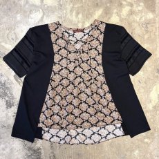 画像1: 【Wiz&Witch】"UNITED" MIX FABRIC LACE UP TOPS / OS (1)