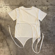 画像1: LAYERED DESIGN COTTON S/S TEE / Ladies S~M (1)