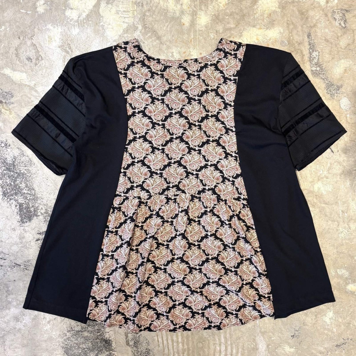 画像2: 【Wiz&Witch】"UNITED" MIX FABRIC LACE UP TOPS / OS (2)