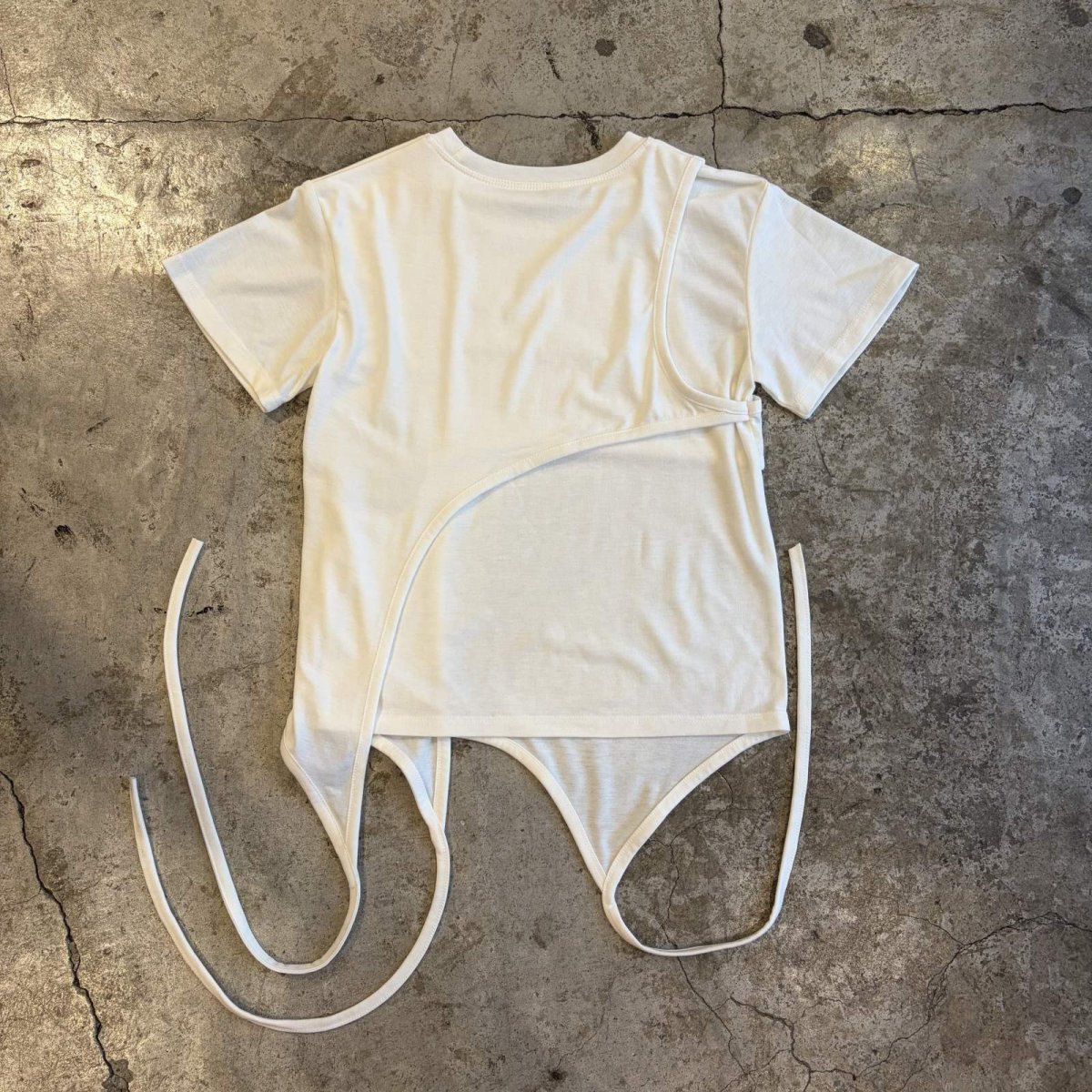 画像2: LAYERED DESIGN COTTON S/S TEE / Ladies S~M (2)