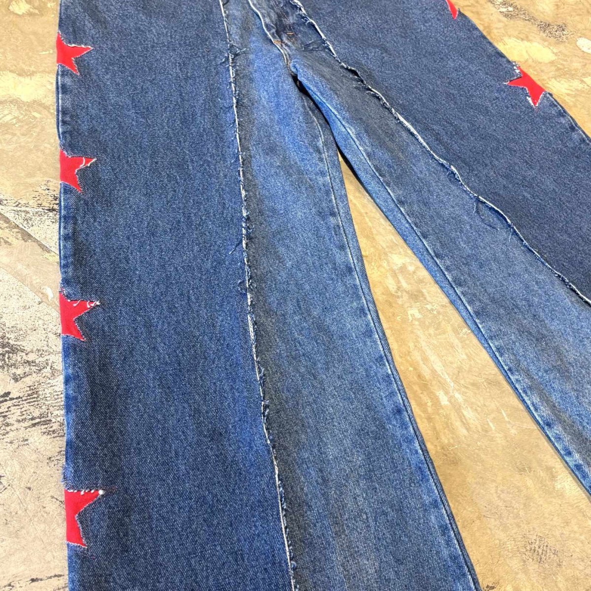 画像5: 【Wiz&Witch】"UNITED" SIDE STARS TWINS WIDE DENIM PANTS / W31 (5)